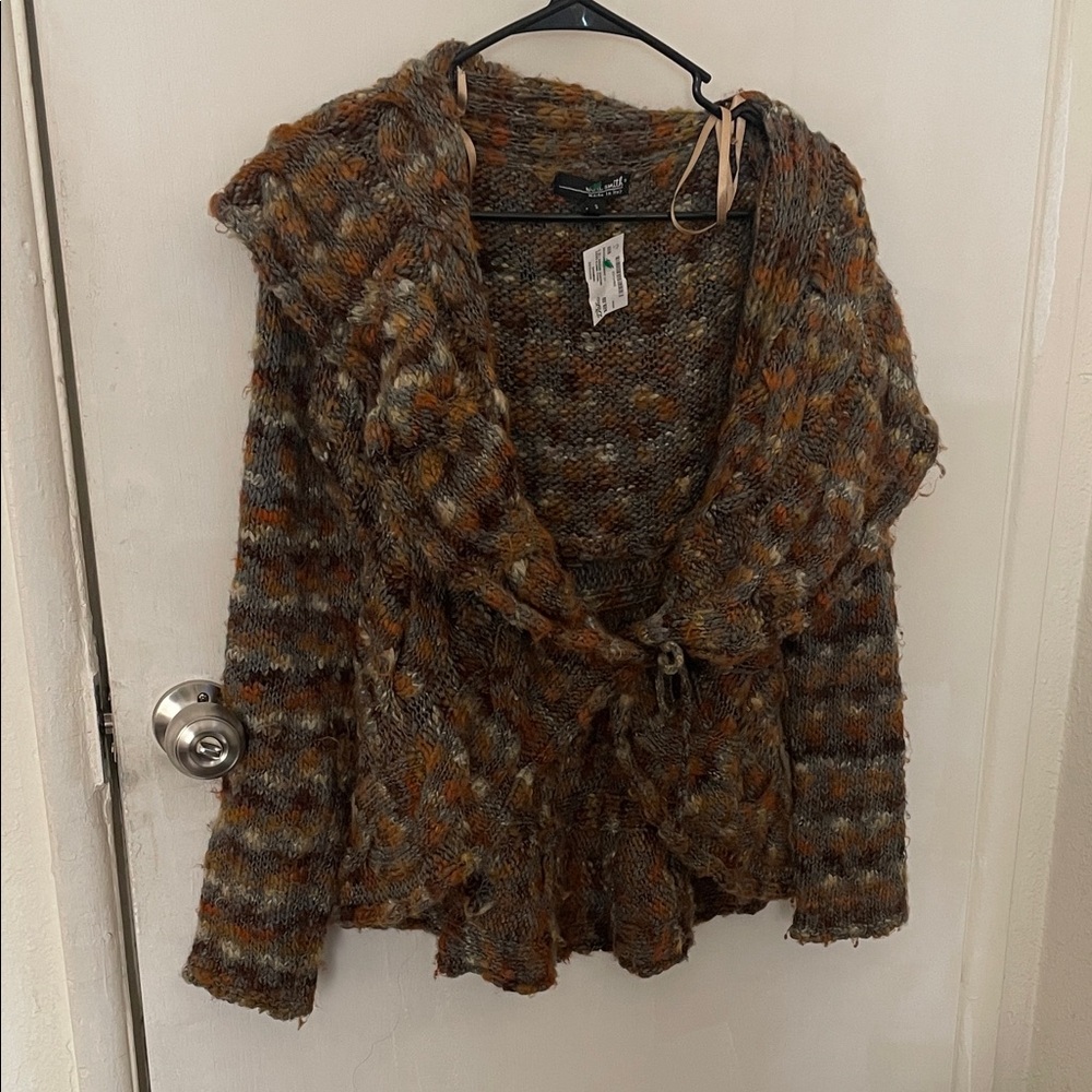 Willi Smith Earthy Toned Knit Cardigan